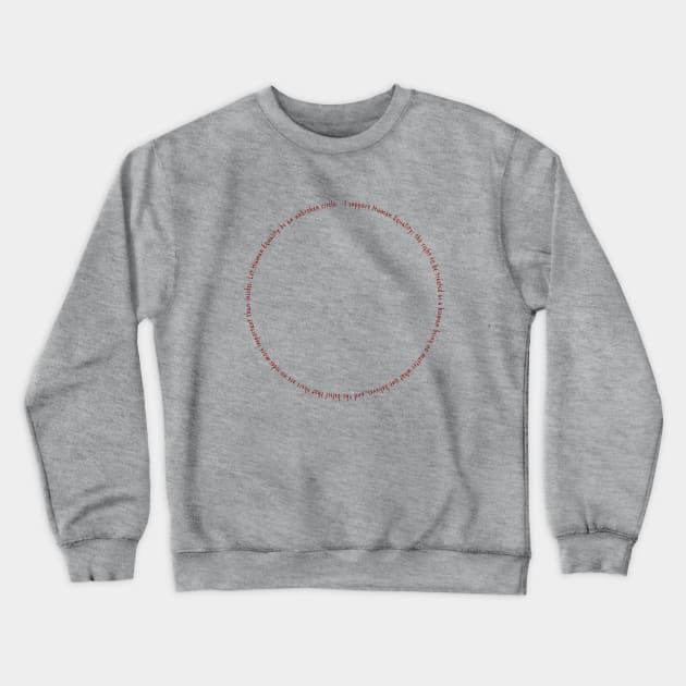 Human Equality Circle Crewneck Sweatshirt by Kimberle